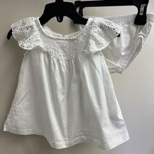 White Eyelet Summer Dress